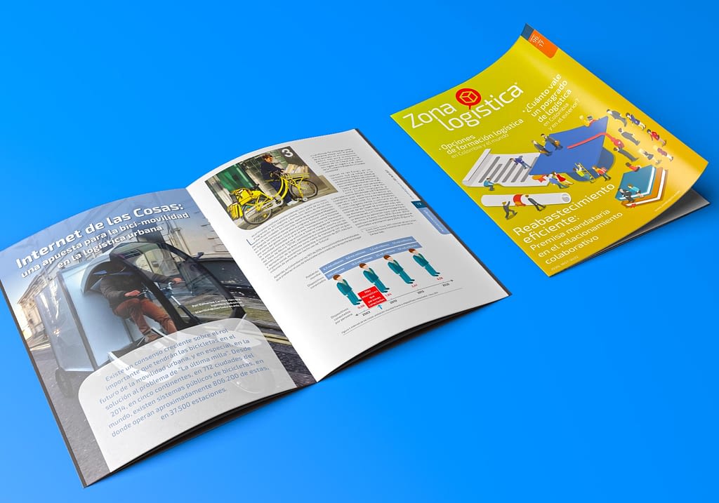 Diseño editorial, diseño de revistas, publicaciones, Zonalogística