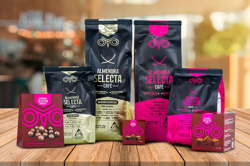 fotografía de productos, Café Almendra Selecta